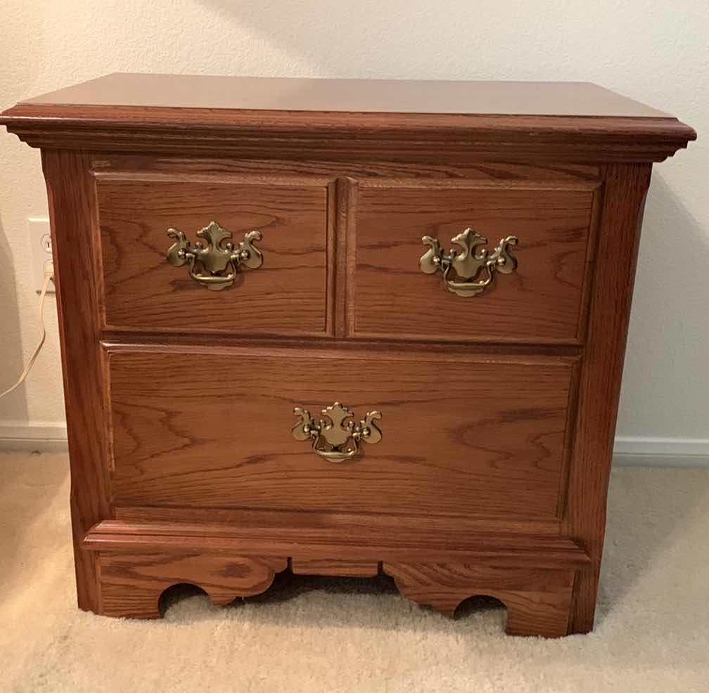 Photo 1 of THOMASVILLE IMPRESSIONS 2 DRAWER NIGHTSTAND 26” X 16” H 23”
