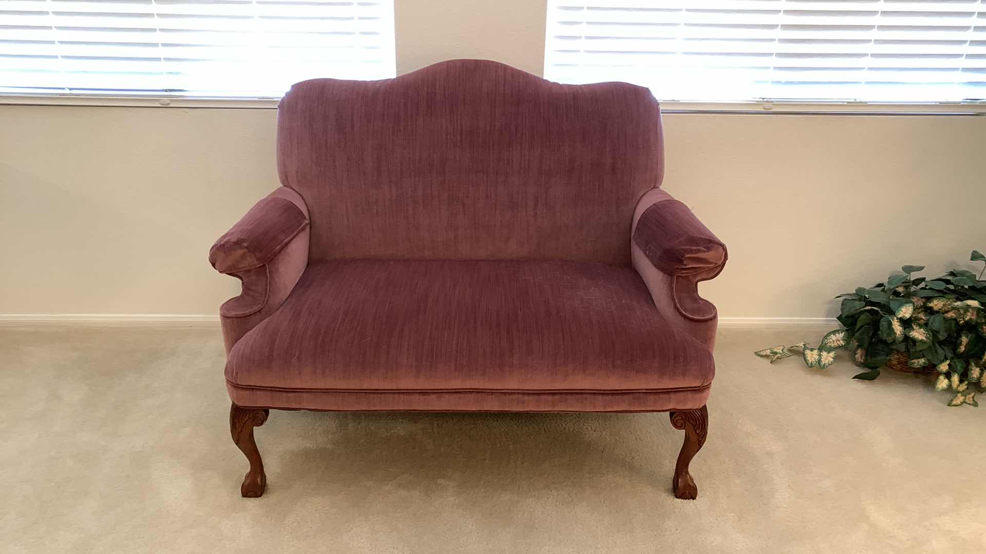 Photo 1 of LAKAWANA RAILROAD ORIGINAL SEAT FROM TRAIN REUPHOLSTERED AND HAD LEFS PUT ON 52” X 33” H 39”