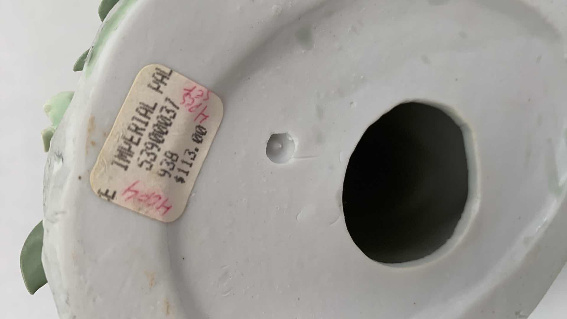 Photo 1 of ORIENTAL INSPIRED PORCELAIN STATUE 10” X 11”