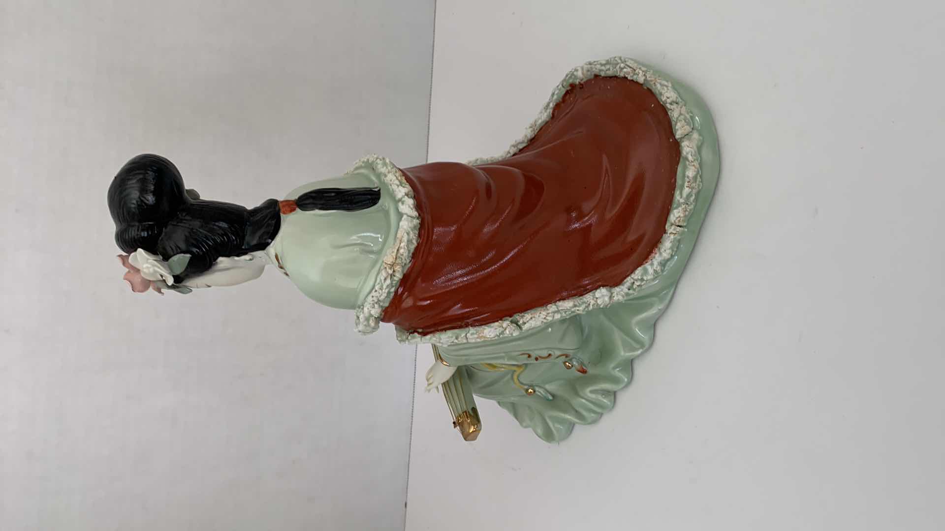 Photo 3 of ORIENTAL INSPIRED PORCELAIN STATUE10” X 11”