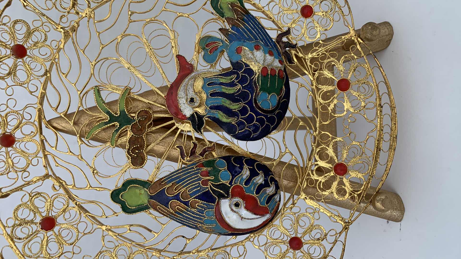 Photo 1 of SATSUMA FINE PORCELAIN EGG 6” TALLAND FILIGREE ART PLATE 8” WIDE