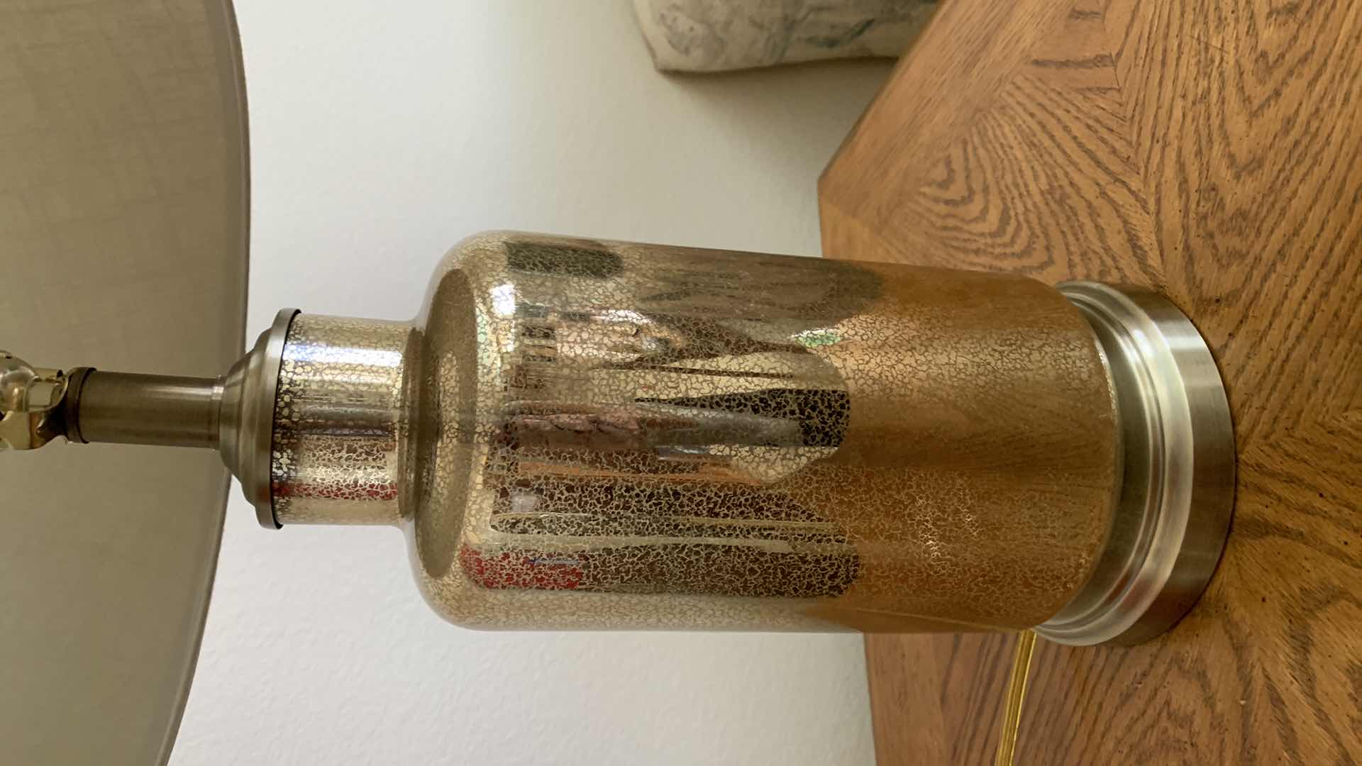 Photo 1 of GOLD TONE LAMP 25” TALL