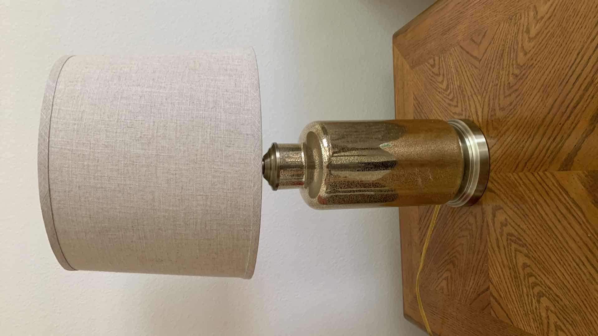 Photo 1 of GOLD TONE LAMP 25” TALL