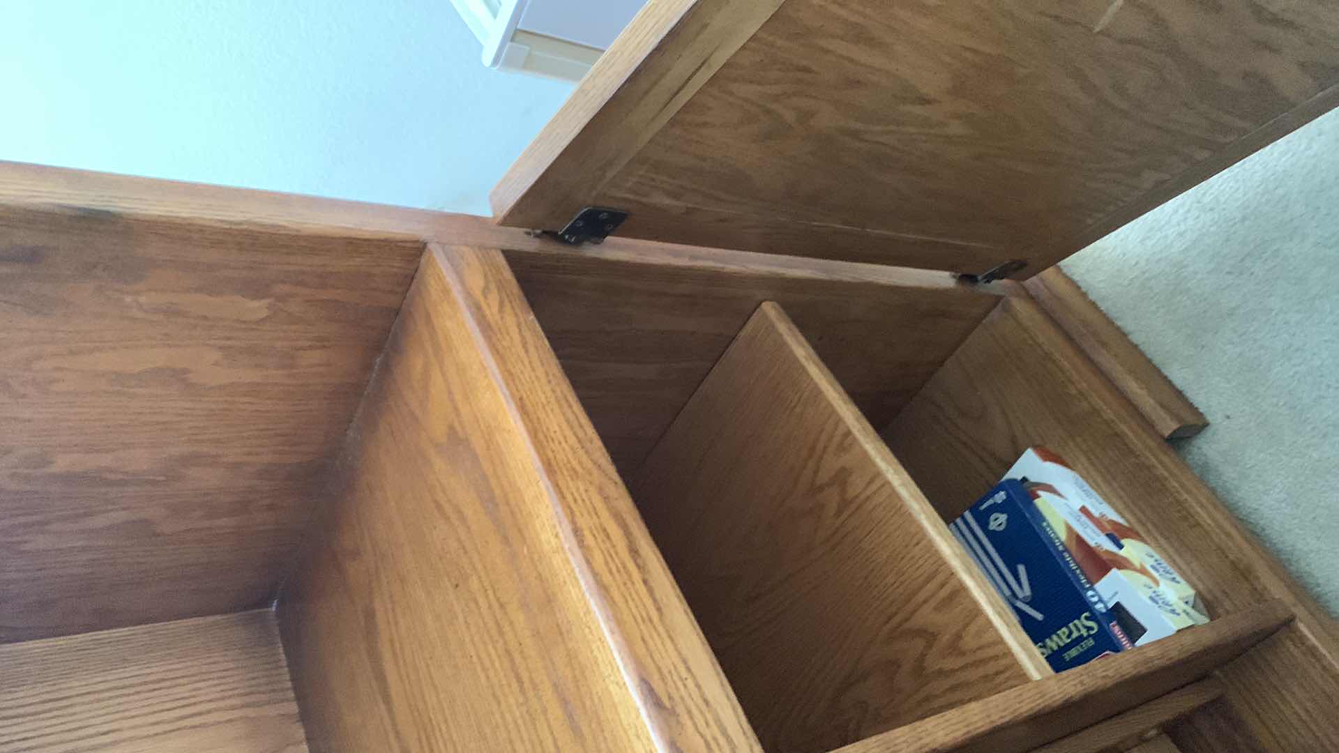 Photo 1 of SOLID OAK BAR WITH BRASS FOOT-RAIL,SINK, AND WINE RACK 76” X 26” X 43”