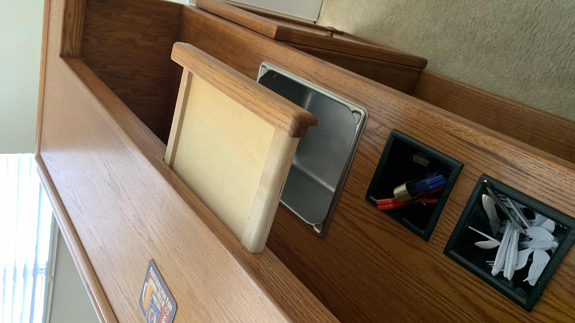 Photo 1 of SOLID OAK BAR WITH BRASS FOOT-RAIL,SINK, AND WINE RACK 76” X 26” X 43”