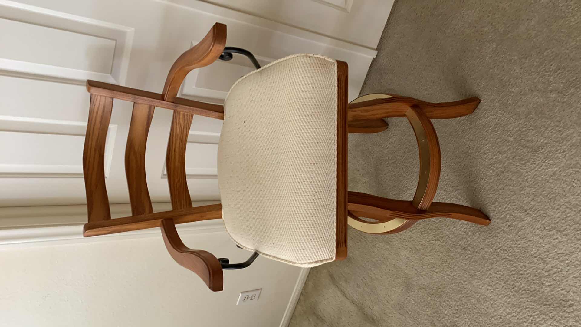 Photo 1 of OAK BAR STOOL 45” TALL