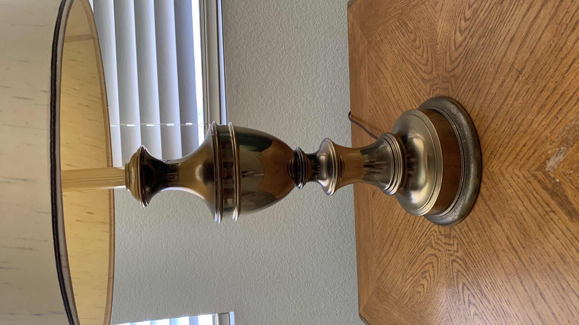 Photo 1 of BRASS TABLE LAMP 31” TALL