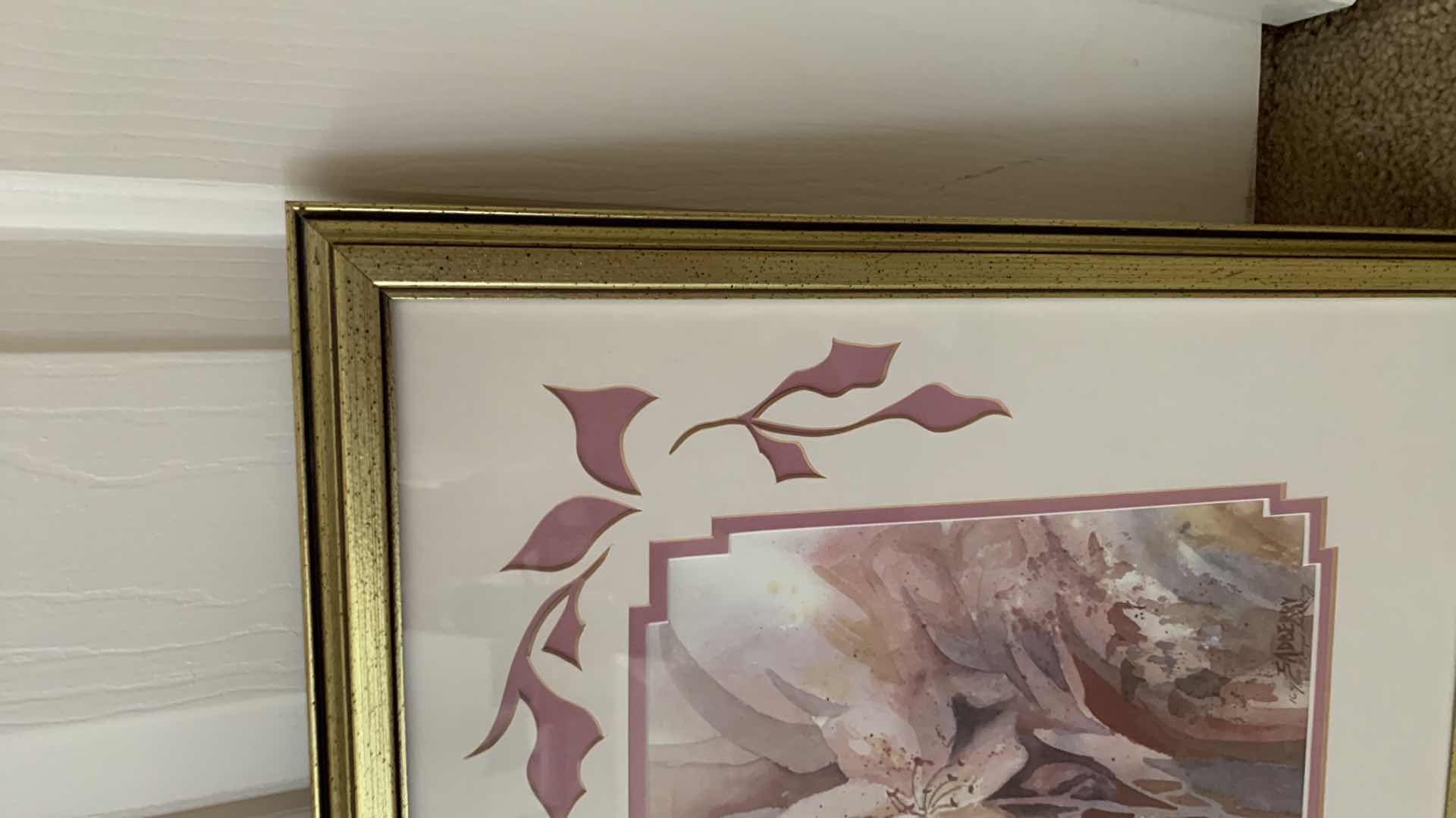 Photo 1 of PAIR OF FLORAL PRINTS 22” X 18”