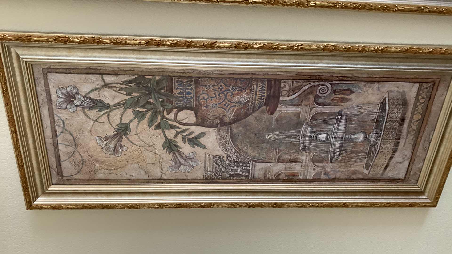 Photo 1 of PAIR OF FLORAL PRINTS 16” X 40”