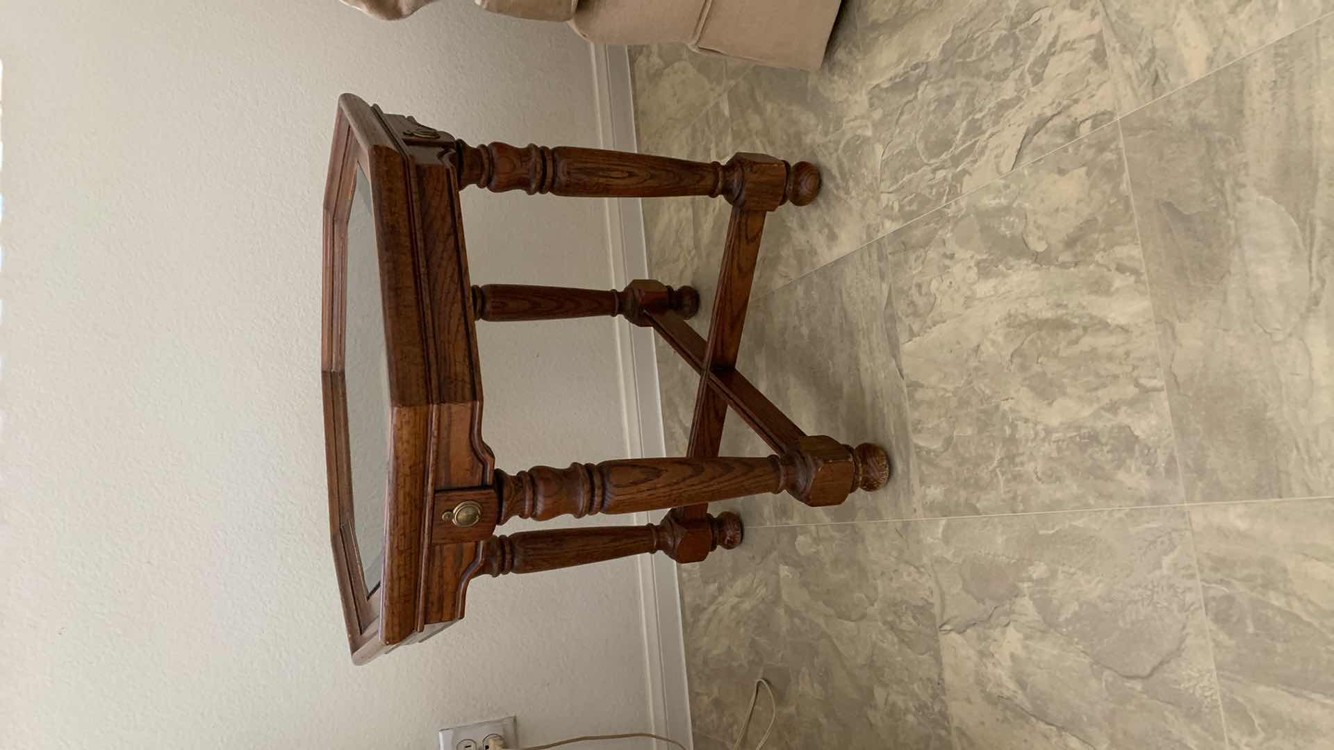 Photo 1 of HICKORY TAVERN FURNITURE OCTAGONAL SIDE TABLE  25” X 21”