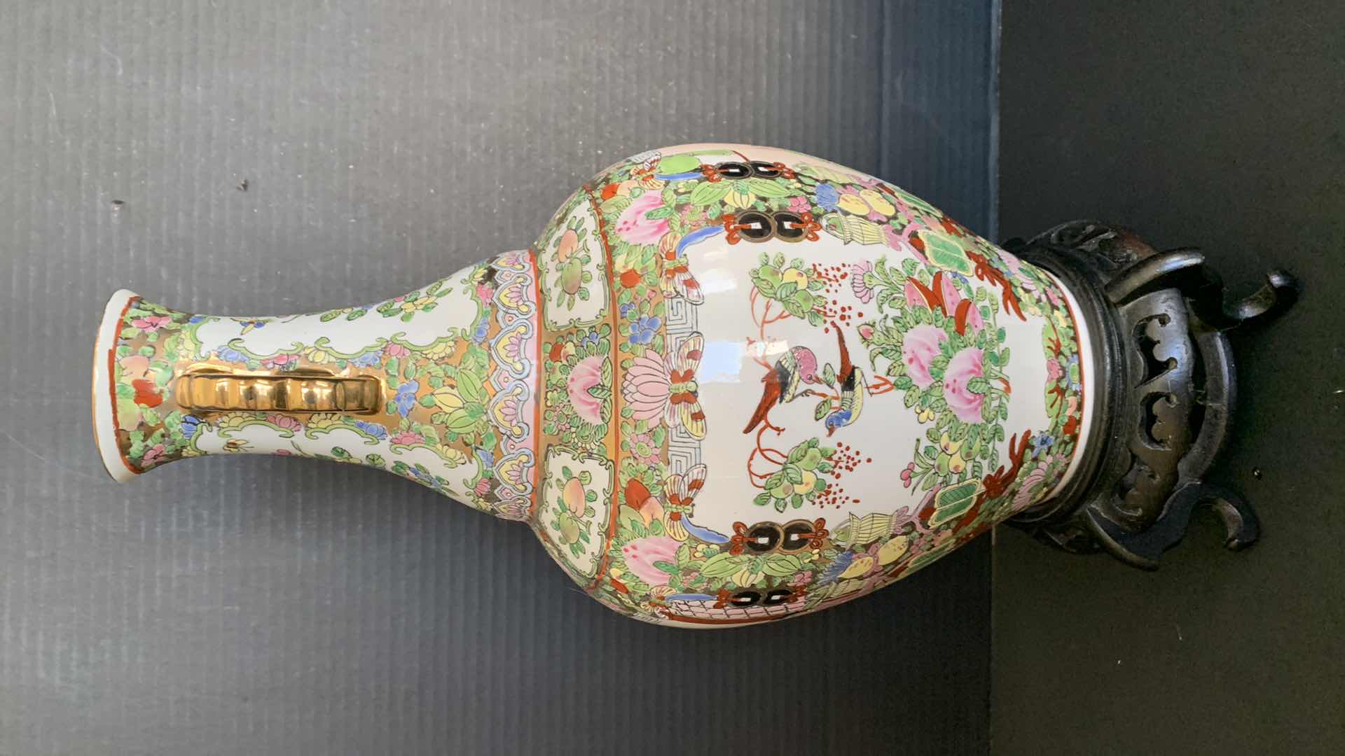 Photo 1 of ORIENTAL THEMED VASE 19” TALL