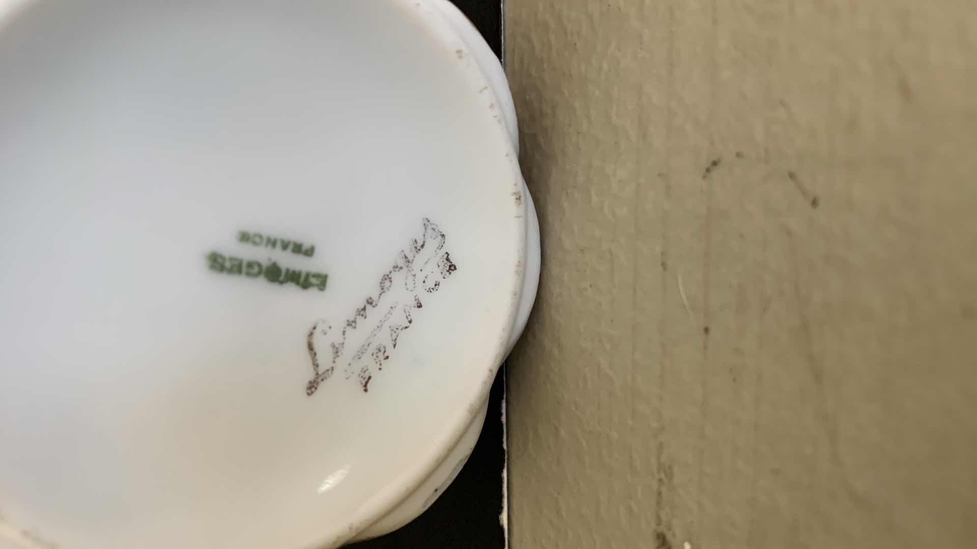 Photo 1 of LENOX DOVE,  TEA CUP AND SAUCER FROM OCCUPIED JAPAN, AND A LIMOGES PITCHER