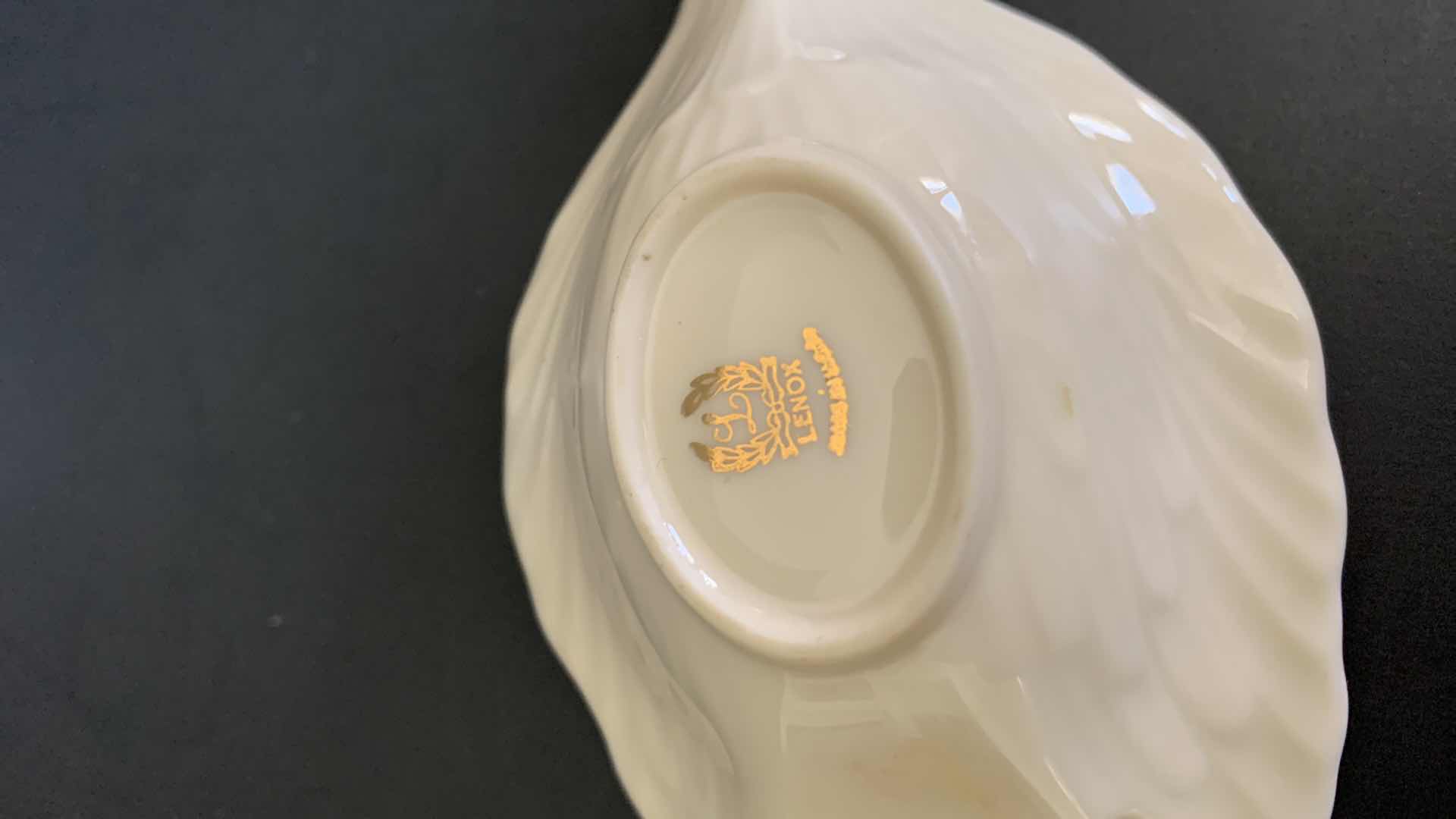 Photo 1 of LENOX DOVE,  TEA CUP AND SAUCER FROM OCCUPIED JAPAN, AND A LIMOGES PITCHER