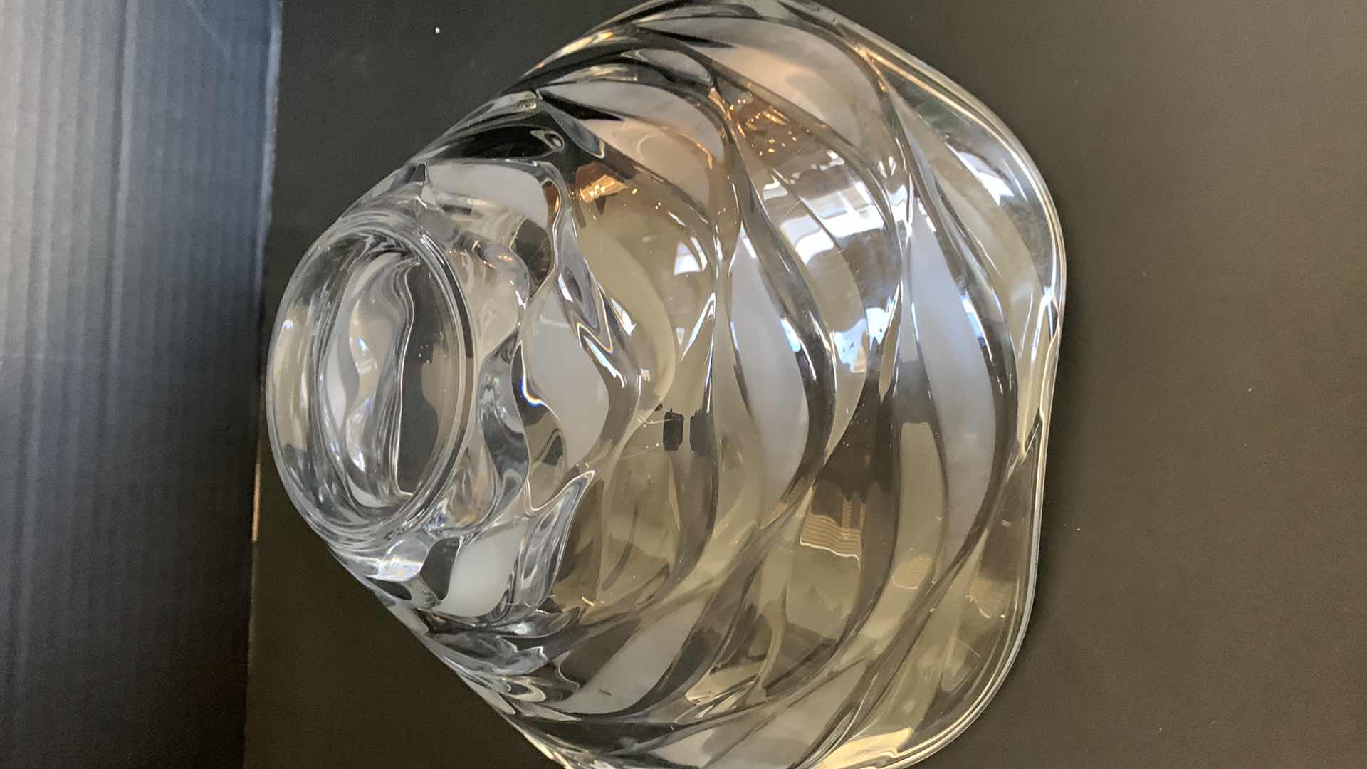 Photo 1 of VINTAGE LEAD CUT CRYSTAL CENTERPIECE BOWL 12” X 5”