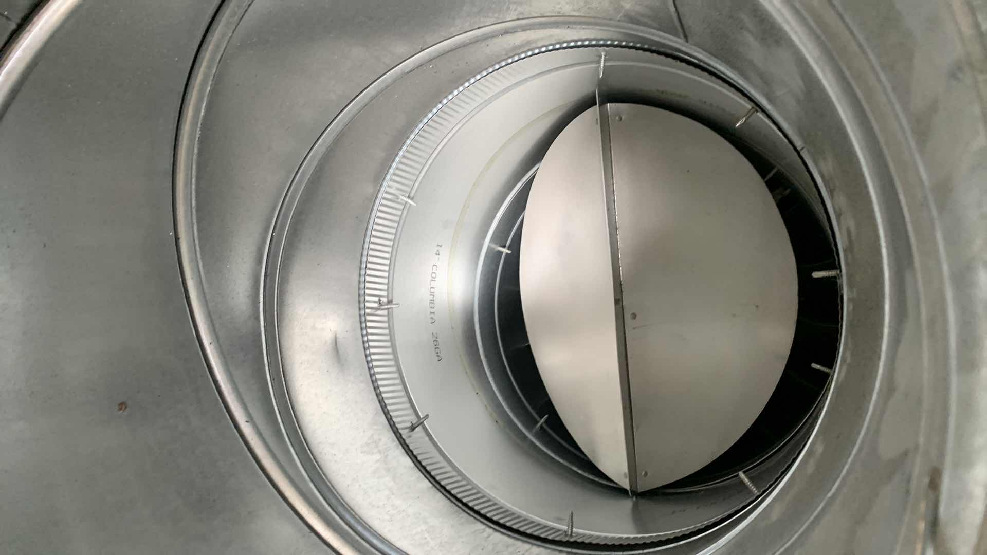 Photo 1 of MAX FAN 14” THE BEAST 230 VOLT 3300 CFN WITH BACKDRAFT DAMPER AND DUCTING 58”