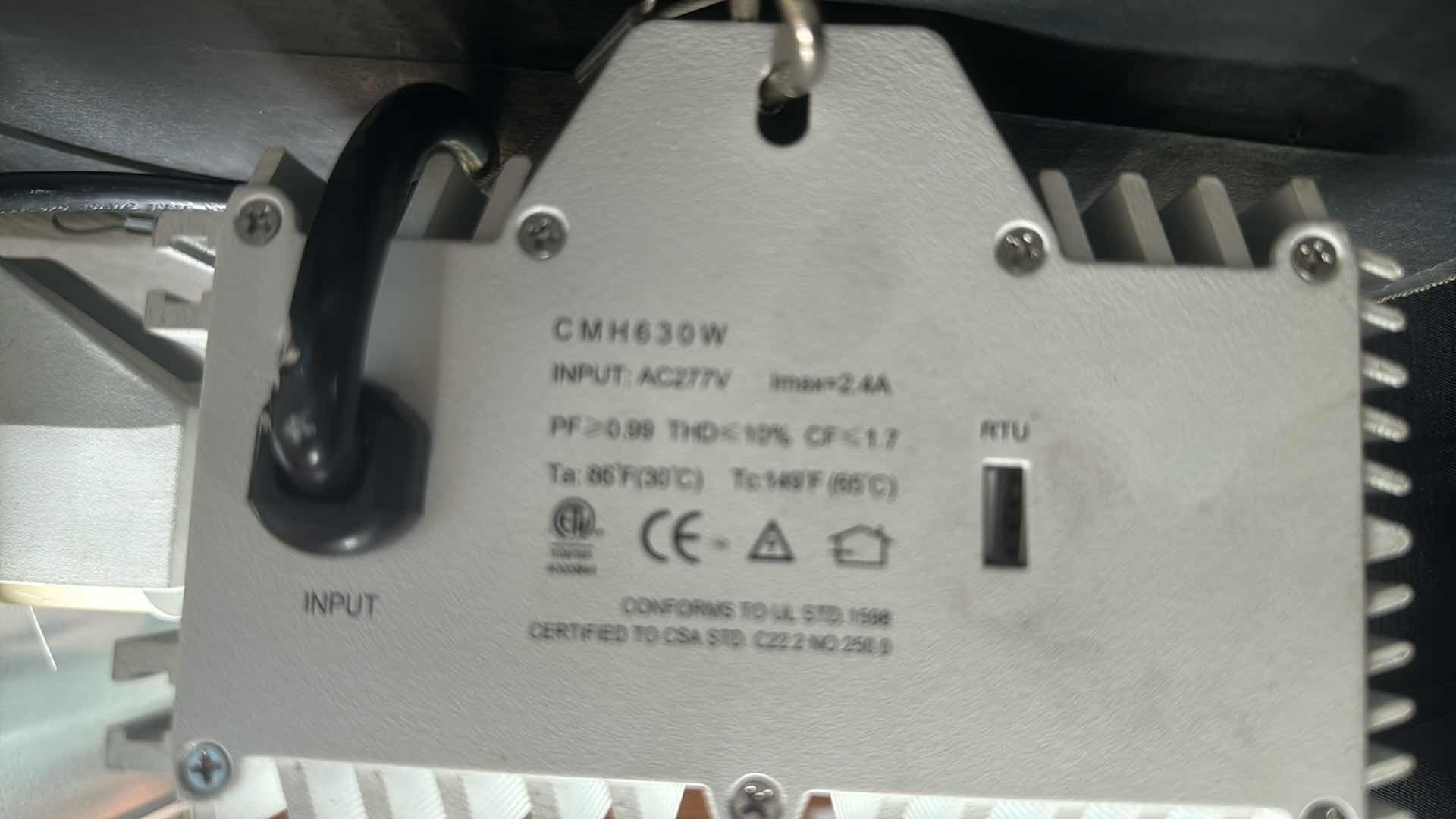 Photo 1 of NANOLUX CERAMIC METAL HALIDE 277 VOLT COMPLETE 630 WATT