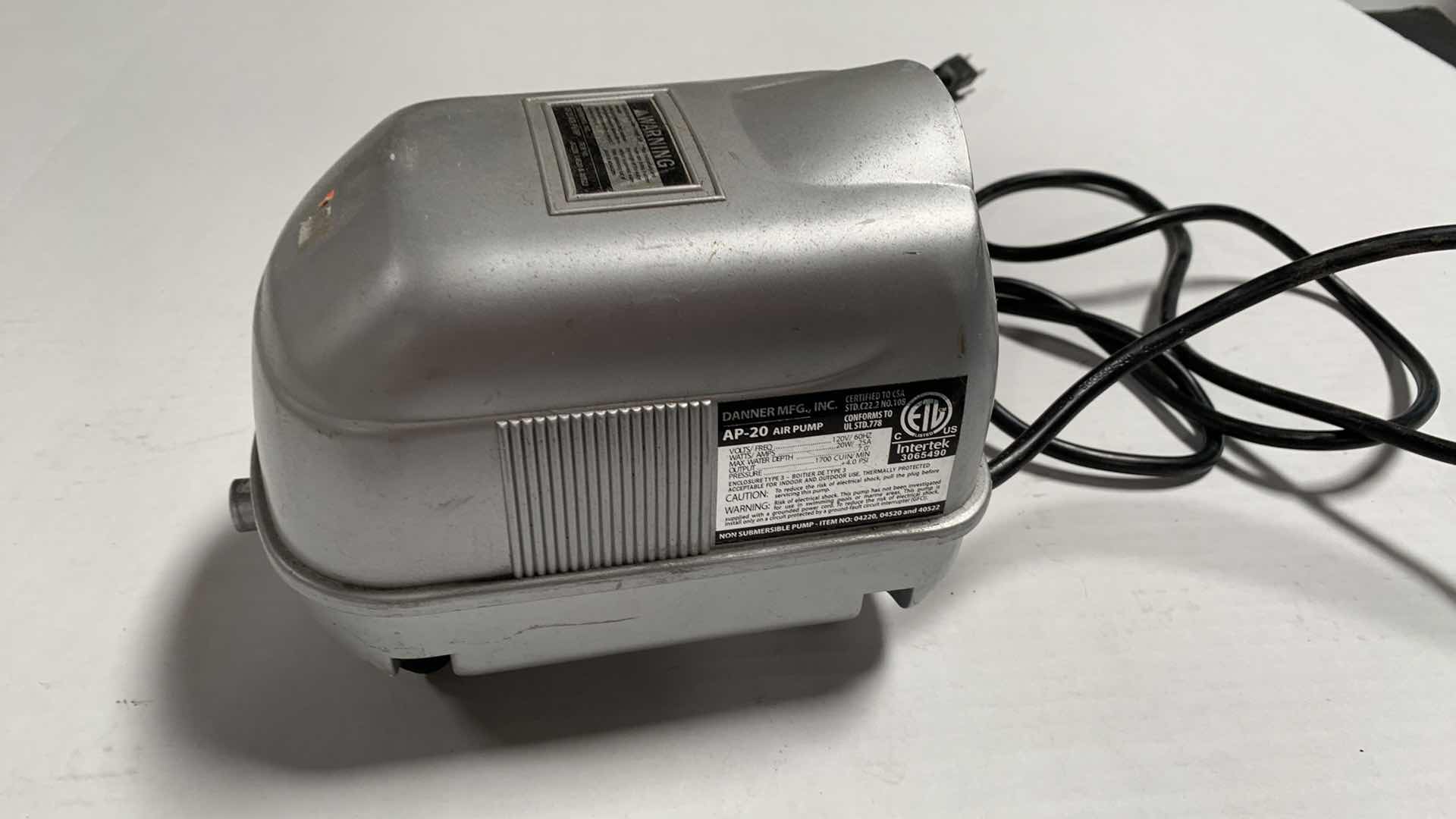 Photo 1 of DANNER AP-20 AIR PUMP