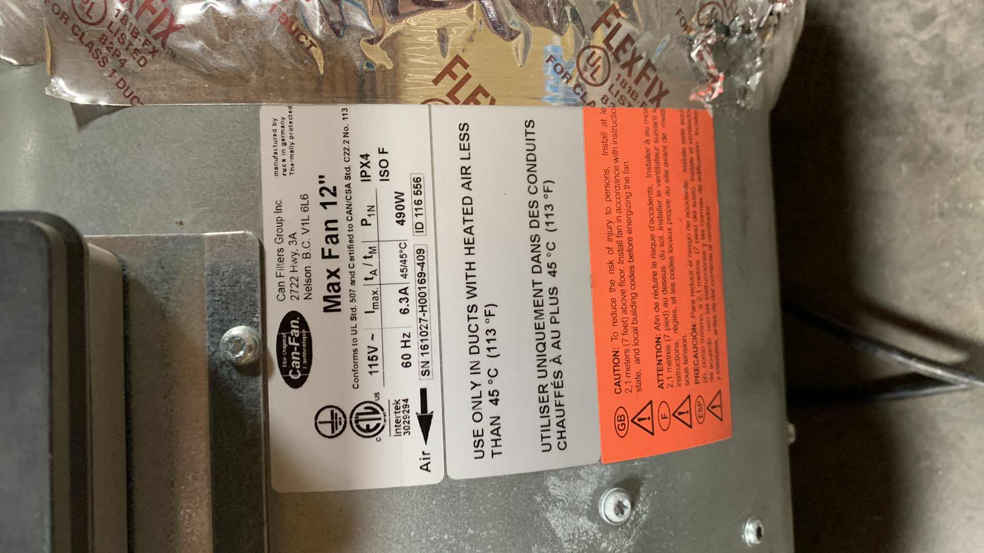 Photo 1 of MAX FAN 12” THE BEAST