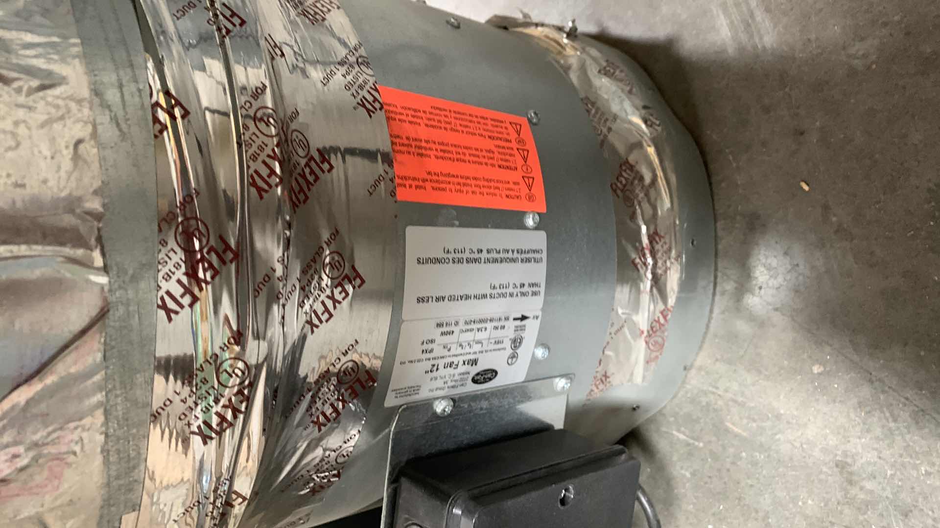 Photo 1 of MAX FAN 12” THE BEAST WITH FILTER DUCTING