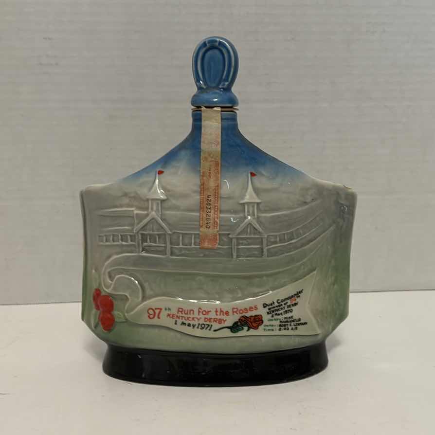 Photo 1 of CHURCHILL DOWNS 1971 BEAM 100 MONTHS OLD BOTTLE