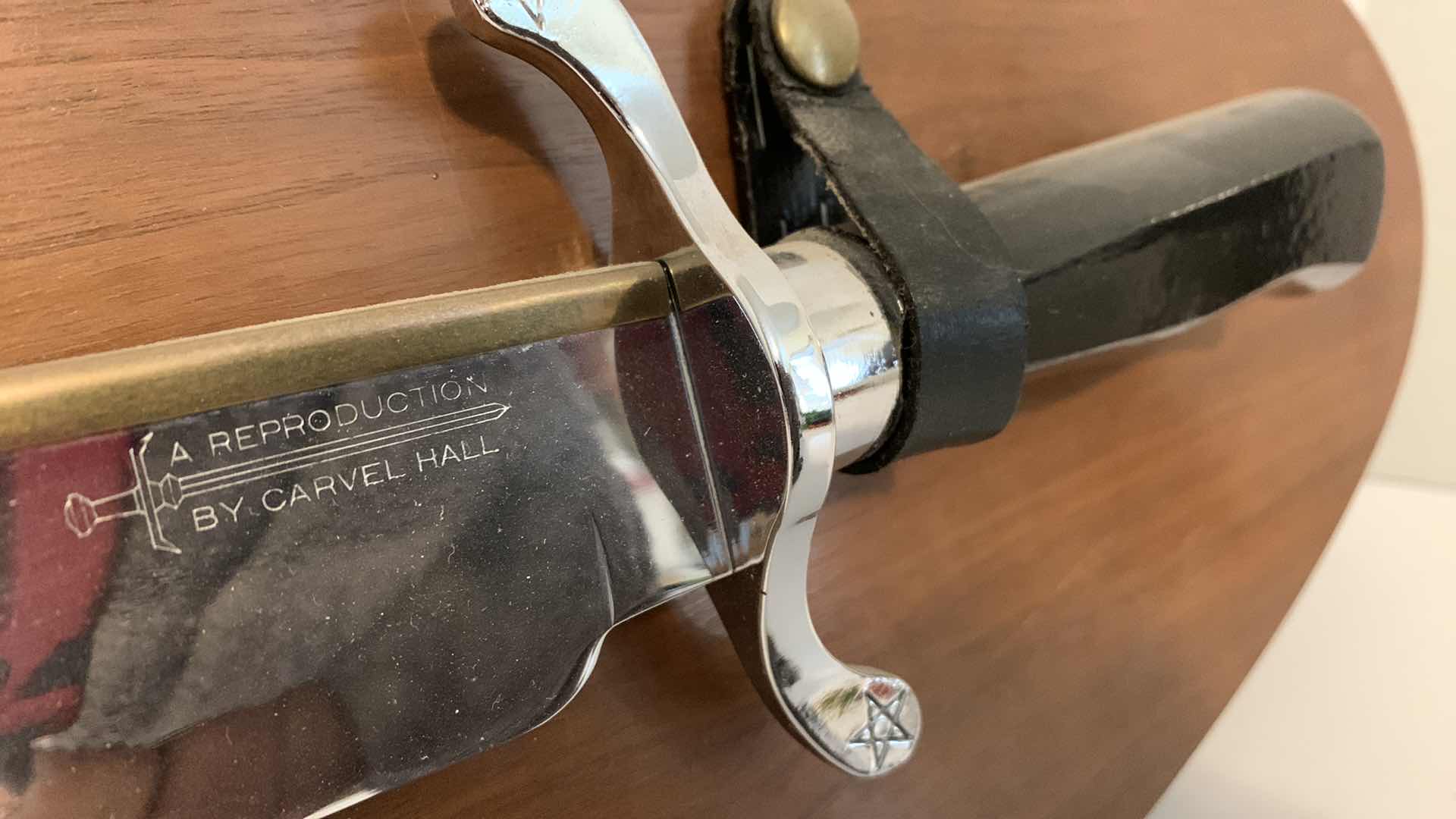 Photo 1 of JIM BOWIE COMMEMORATIVE KNIFE 22” PLAQUE KNIFE IS SHARP AND 14” LONG