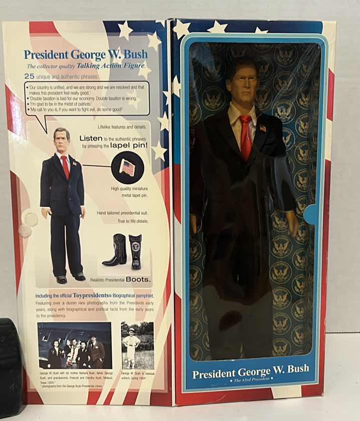 Photo 1 of PRESIDENT GEORGE W. BUSH COLLECTOR TALKING ACTION FIGURE IN BOX