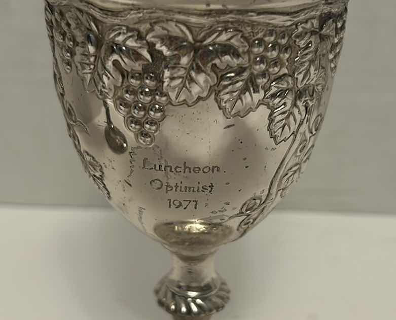 Photo 1 of 3 ORNATE GRAPEVINE SILVER CHALICES