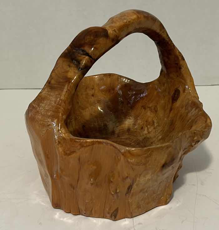 Photo 1 of ARTISAN HANDCRAFTED SOLID WOOD PAIL/BUCKET BASKET