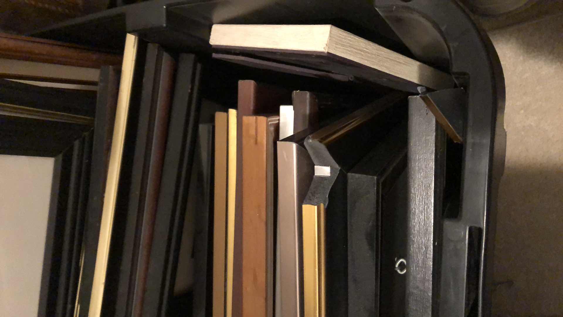 Photo 1 of BIN OF ASSORTED PICTURE FRAMES