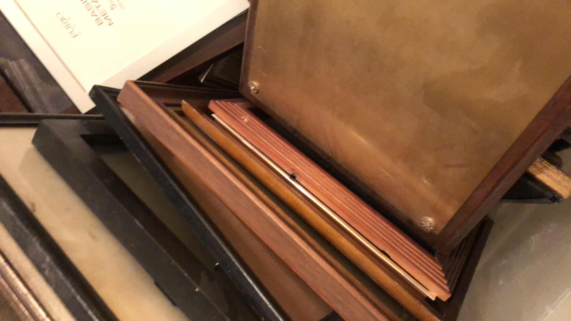 Photo 1 of BIN OF ASSORTED PICTURE FRAMES