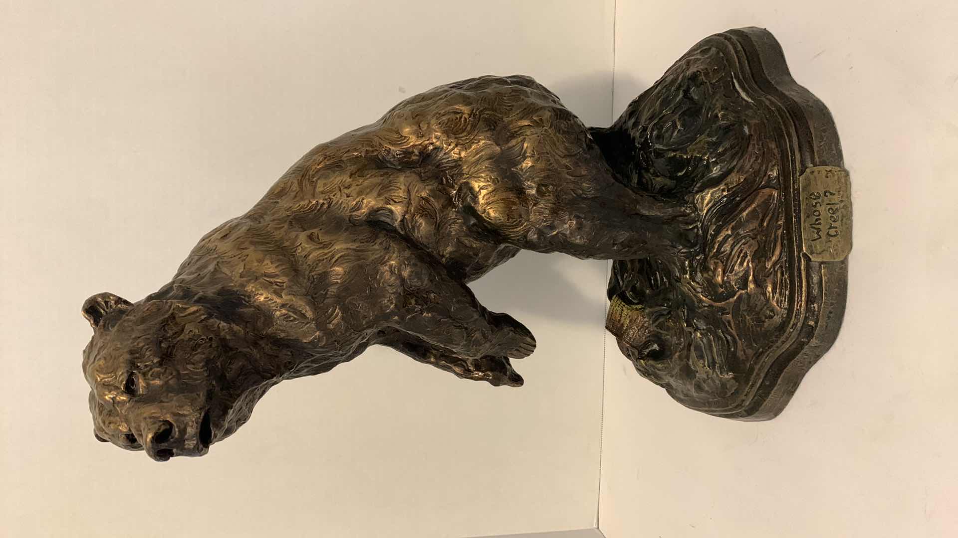 Photo 1 of “WHOSE CREEL” BEAR SCULPTURE DICK IDOL COLLECTION BIG SKY CARVERS SERIAL # A-247