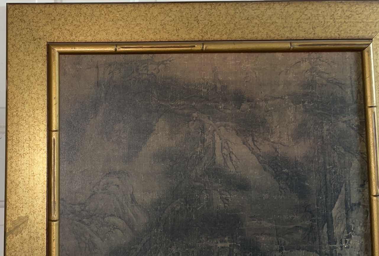 Photo 1 of FRAMED ORIENTAL ARTWORK “THE TRIBUTE HORSE” 26”X36”H