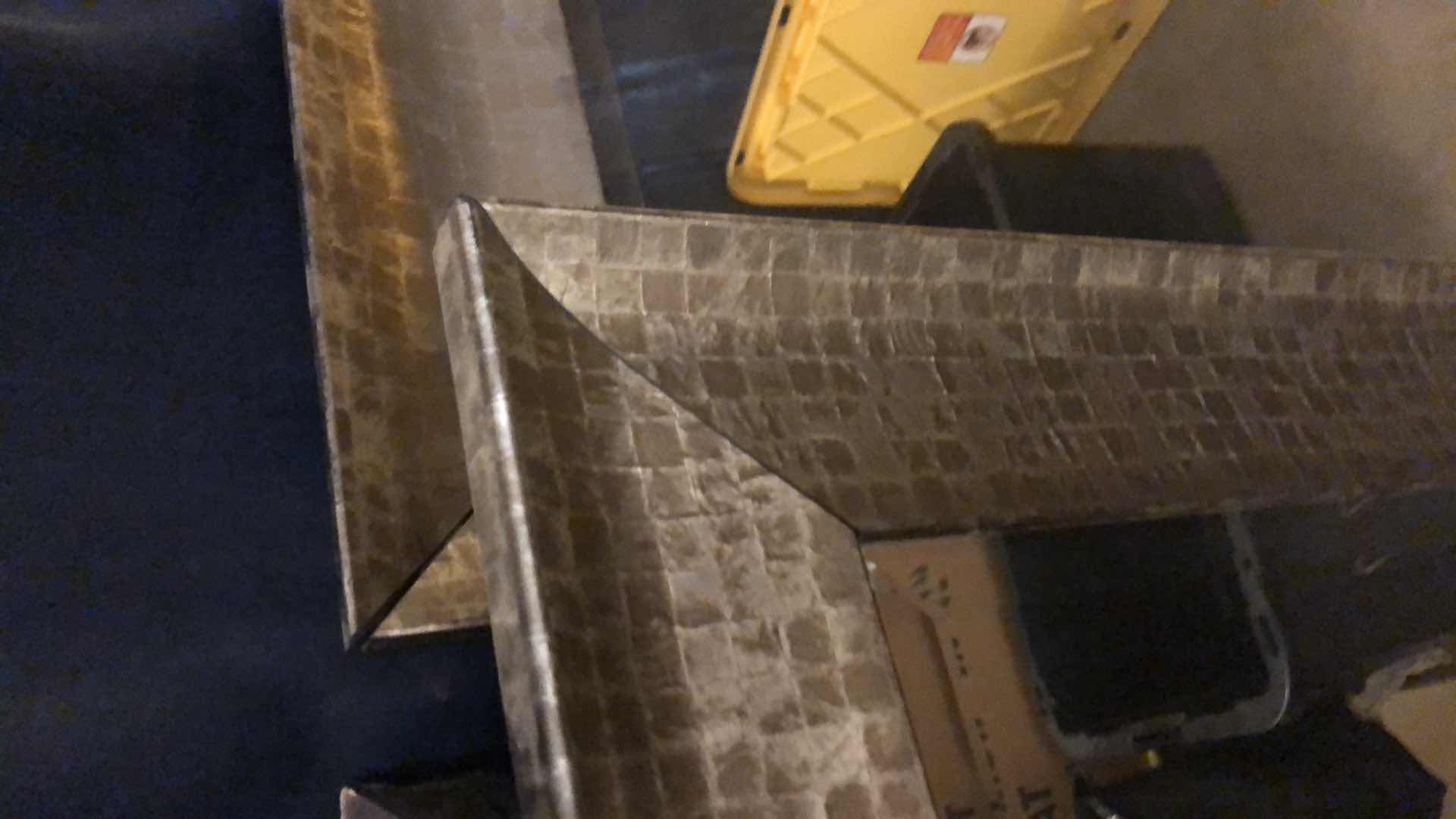 Photo 1 of PAIR OF METALLIC FRANED MIRRORS 31” X 43”