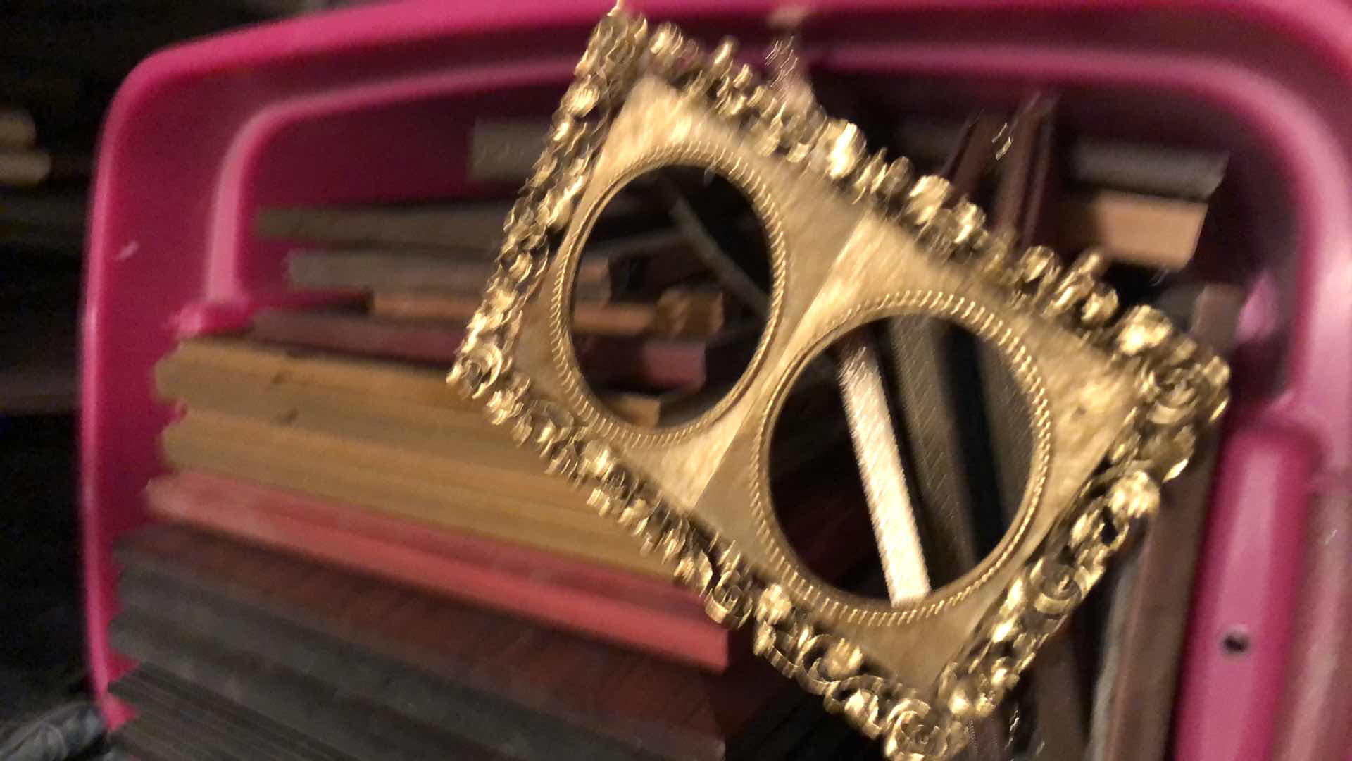 Photo 1 of BIN OF ASSORTED PICTURE FRAMES