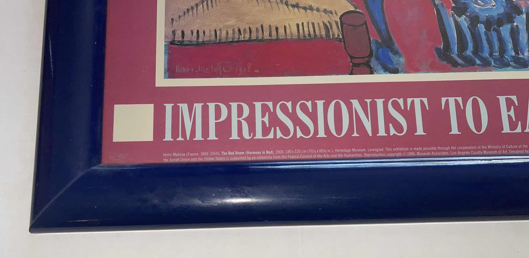 Photo 1 of HENRI MATISSE THE RED ROOM (HARMONY IN RED) 39”x29”H