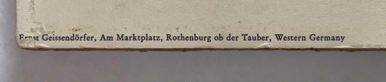 Photo 1 of ANTIQUE VINTAGE ORIGINAL ERNST GEISSENDORFER ROTHENBERG SIGNED COLORED ETCHING ON PAPER