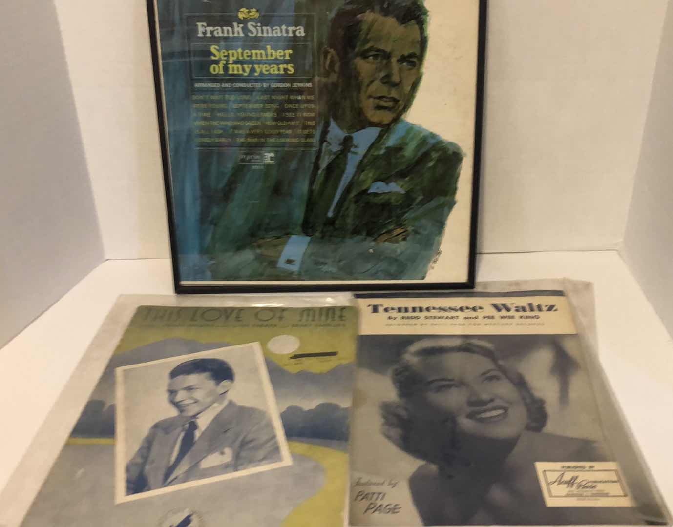 Photo 1 of FRANK SINATRA ALBUM AND SHEET MUSIC AND PATTI PAGE MUSIC