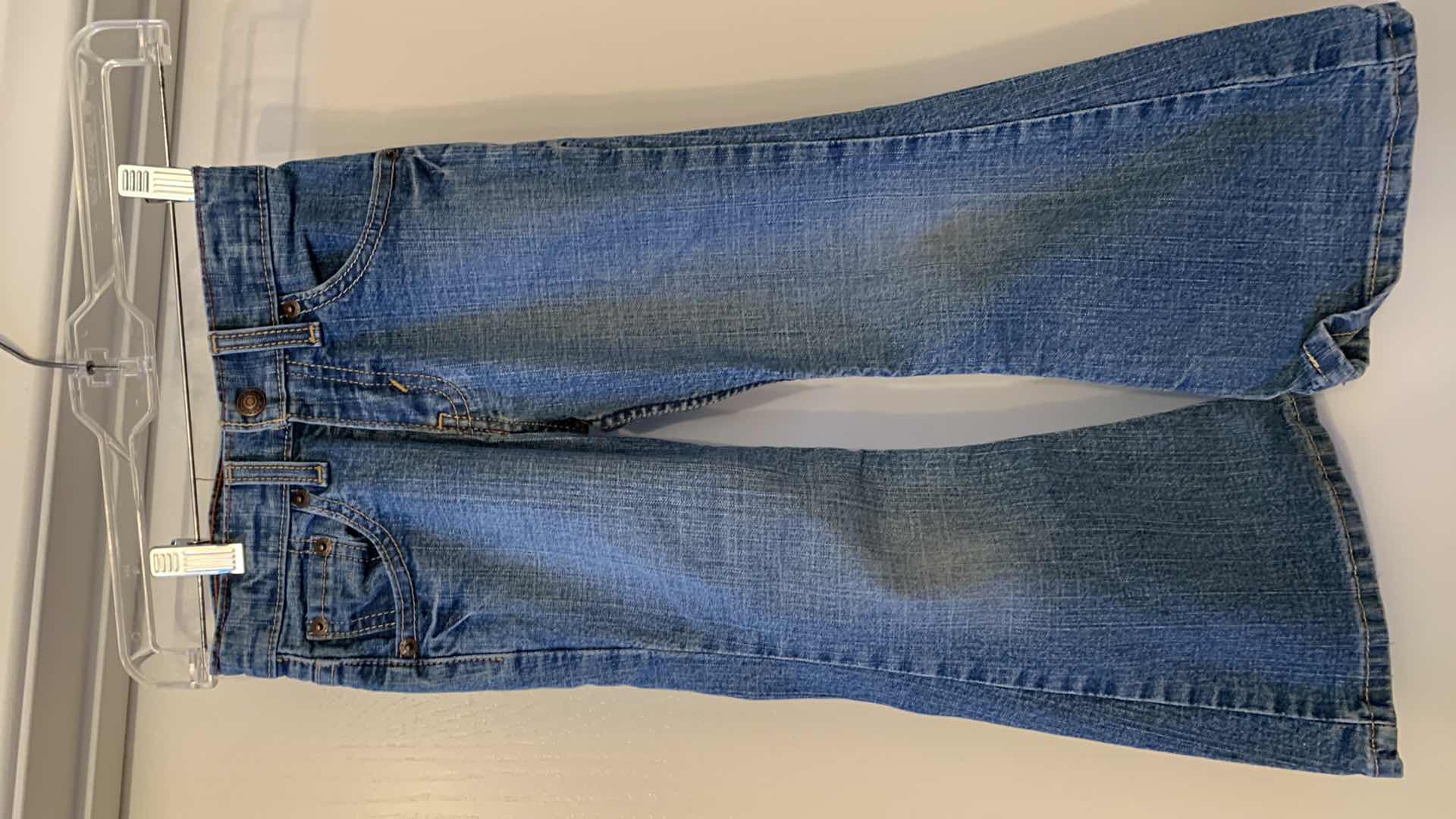 Photo 1 of GIRLS JEANS LEVI’S AND WRANGLER SIZE