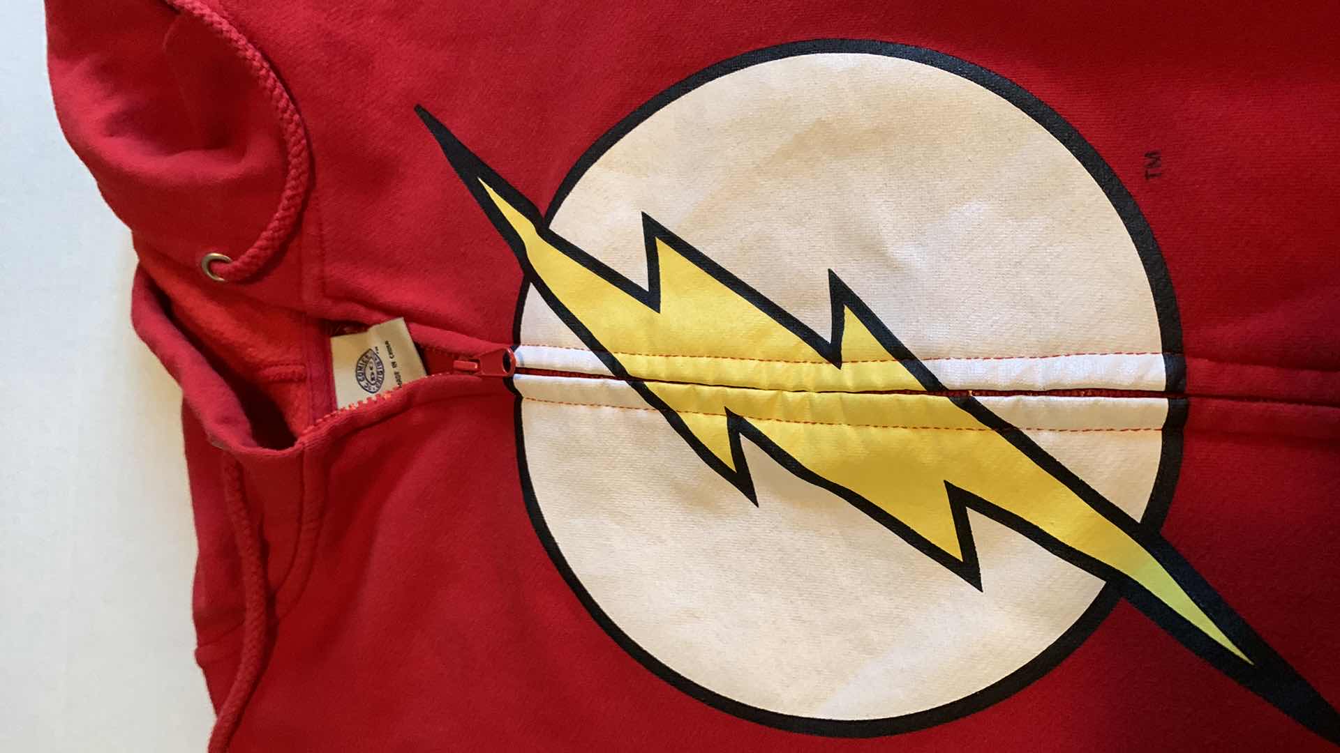 Photo 1 of DC COMICS THE FLASH NENS ZIPPERED HOODIE SIZE L
