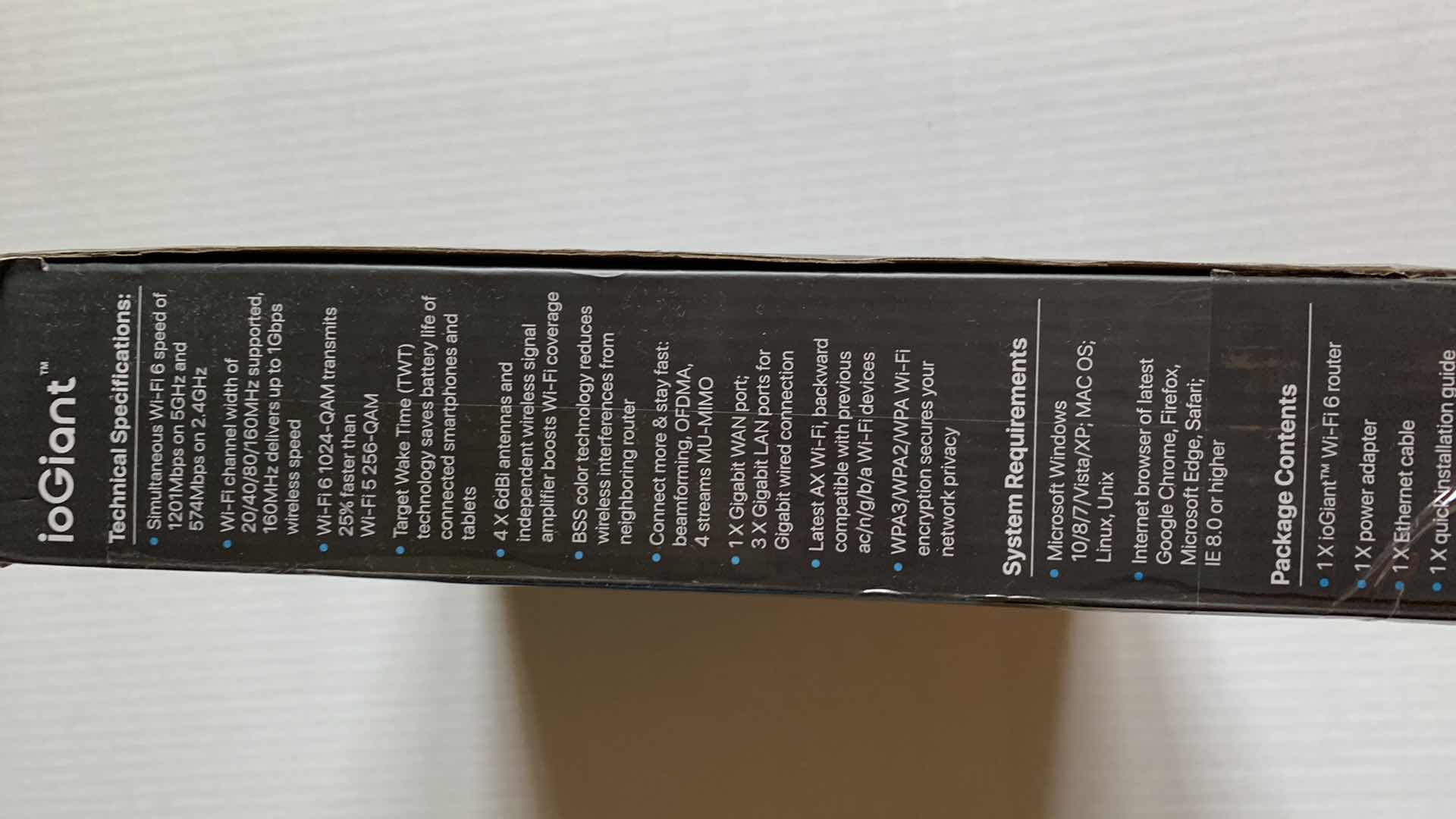 Photo 1 of IOGIANT AX1800 DUAL BAND WI-FI 6 ROUTER MODEL R1