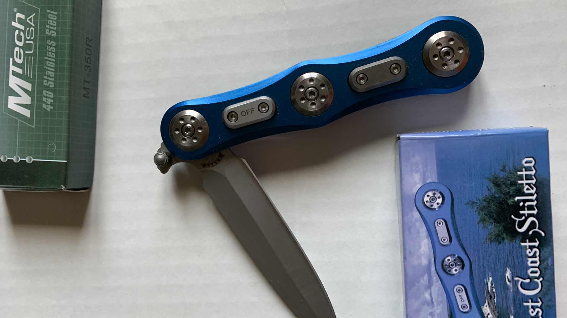 Photo 1 of PAIR OF KNIVES ONE IS FOR FIRE DEPARTMENT