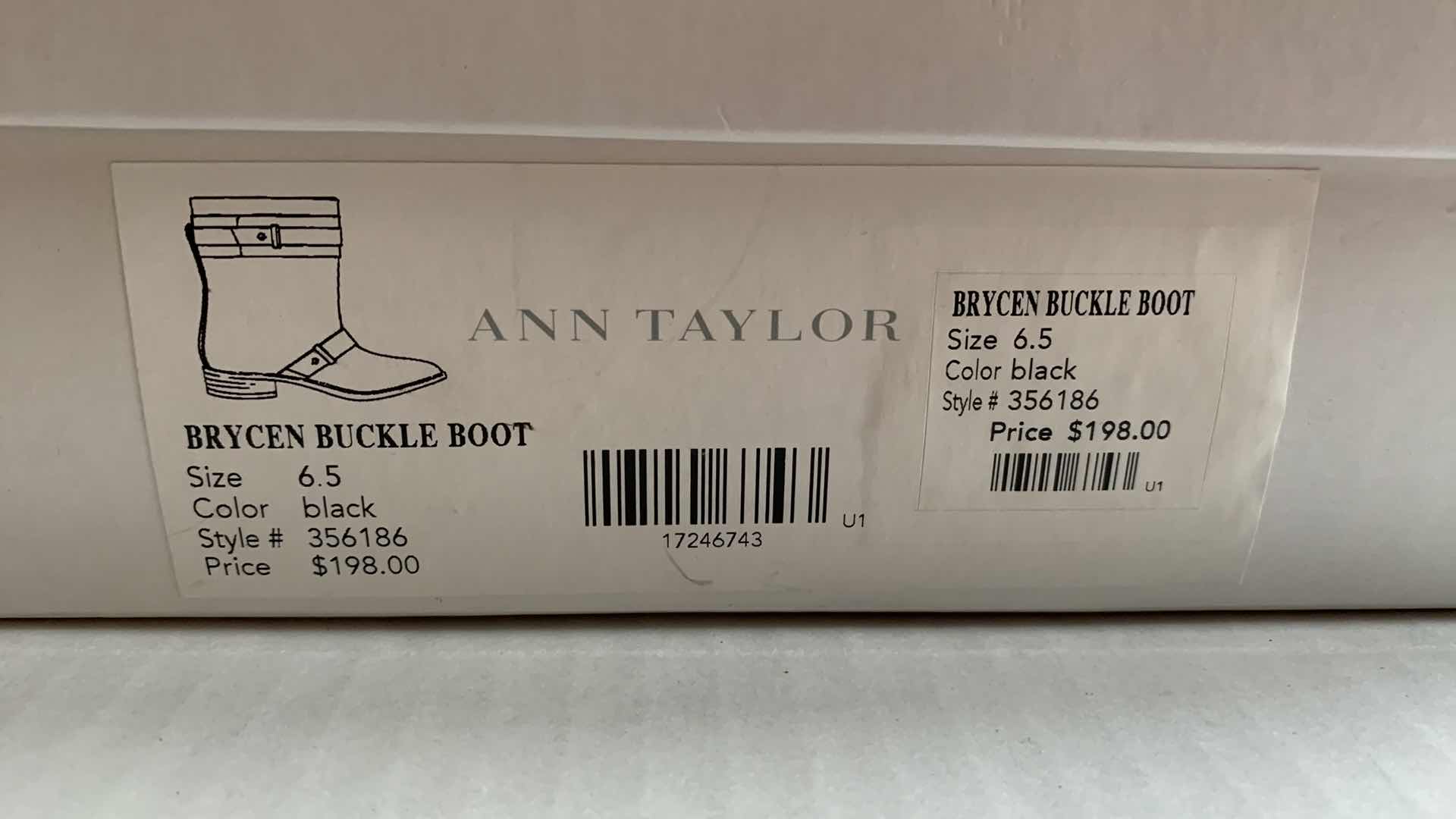 Photo 1 of WOMENS ANN TAYLOR BRYCEN BUCKLE BOOT SIZE 6.5