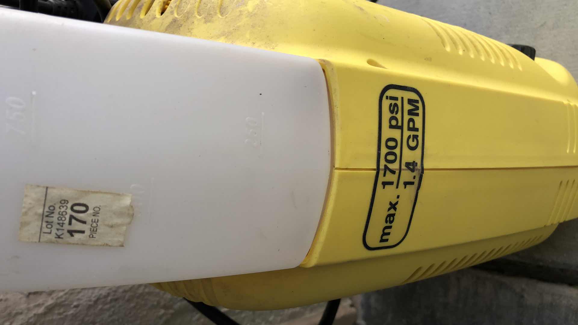 Photo 1 of KARCHER 1700 PSI POWER WASHER