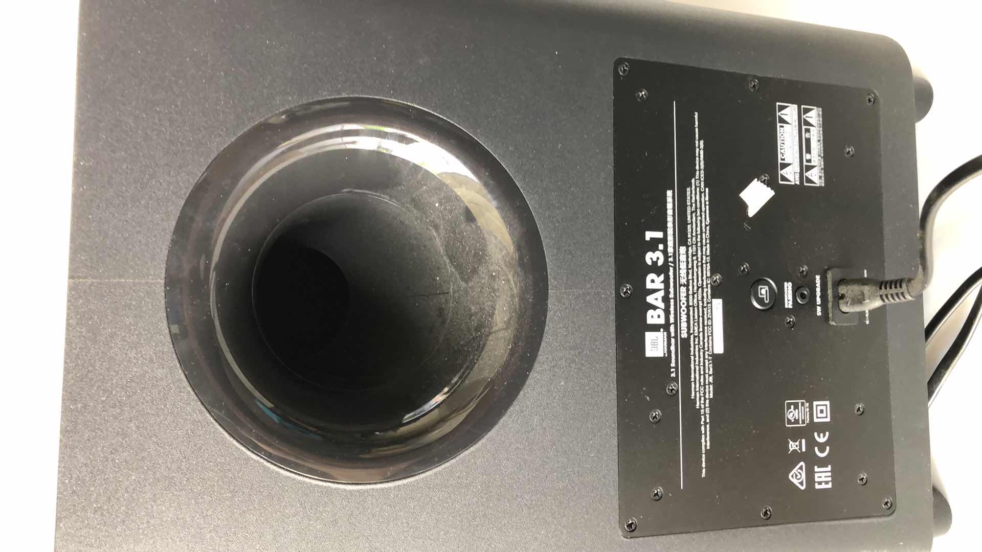 Photo 1 of JBL WIRELESS SUB-WOOFER MODEL BAR 3.1