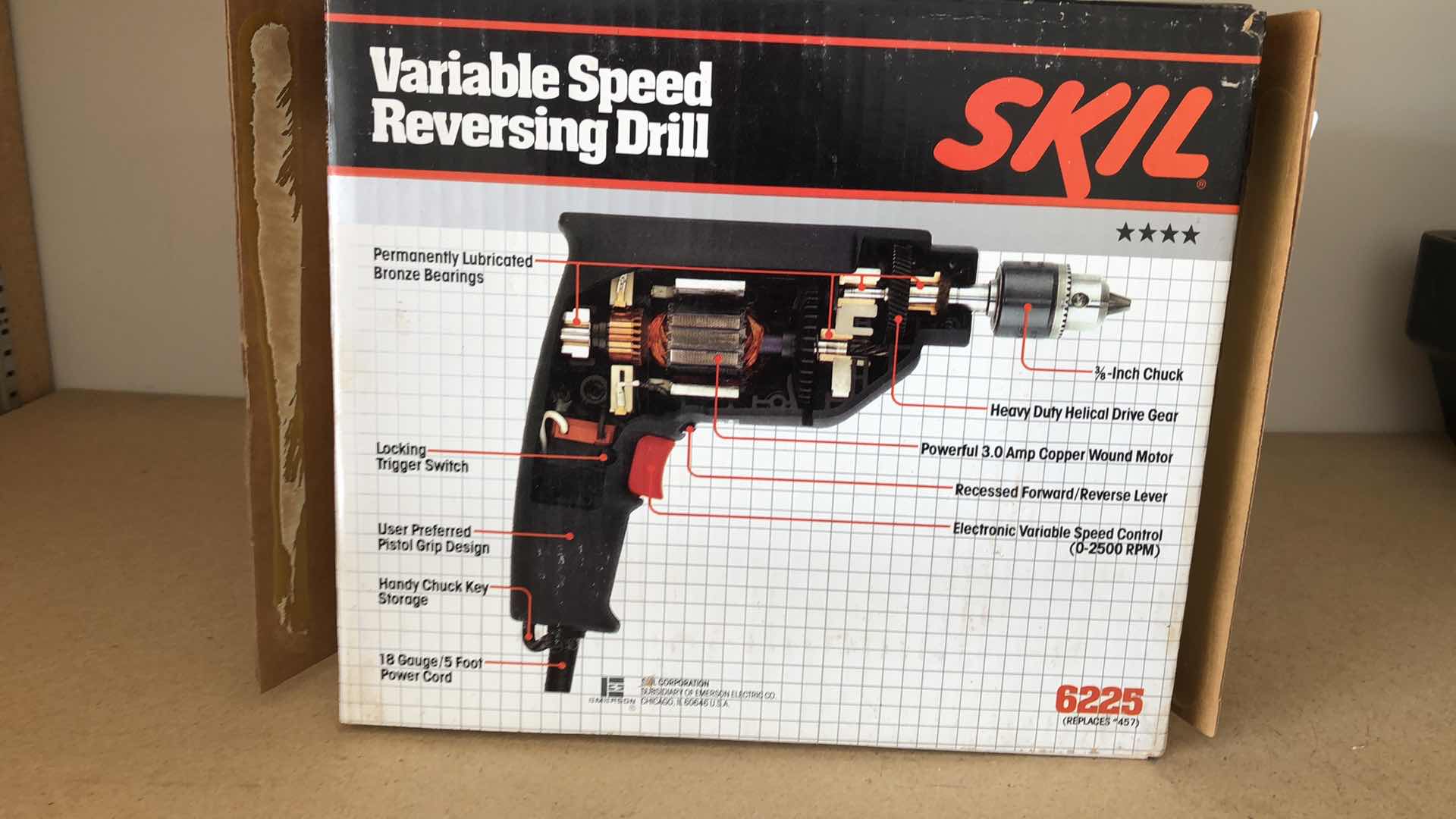 Photo 1 of SKIL VARIABEL SPEED REVERSING DRILL 6225