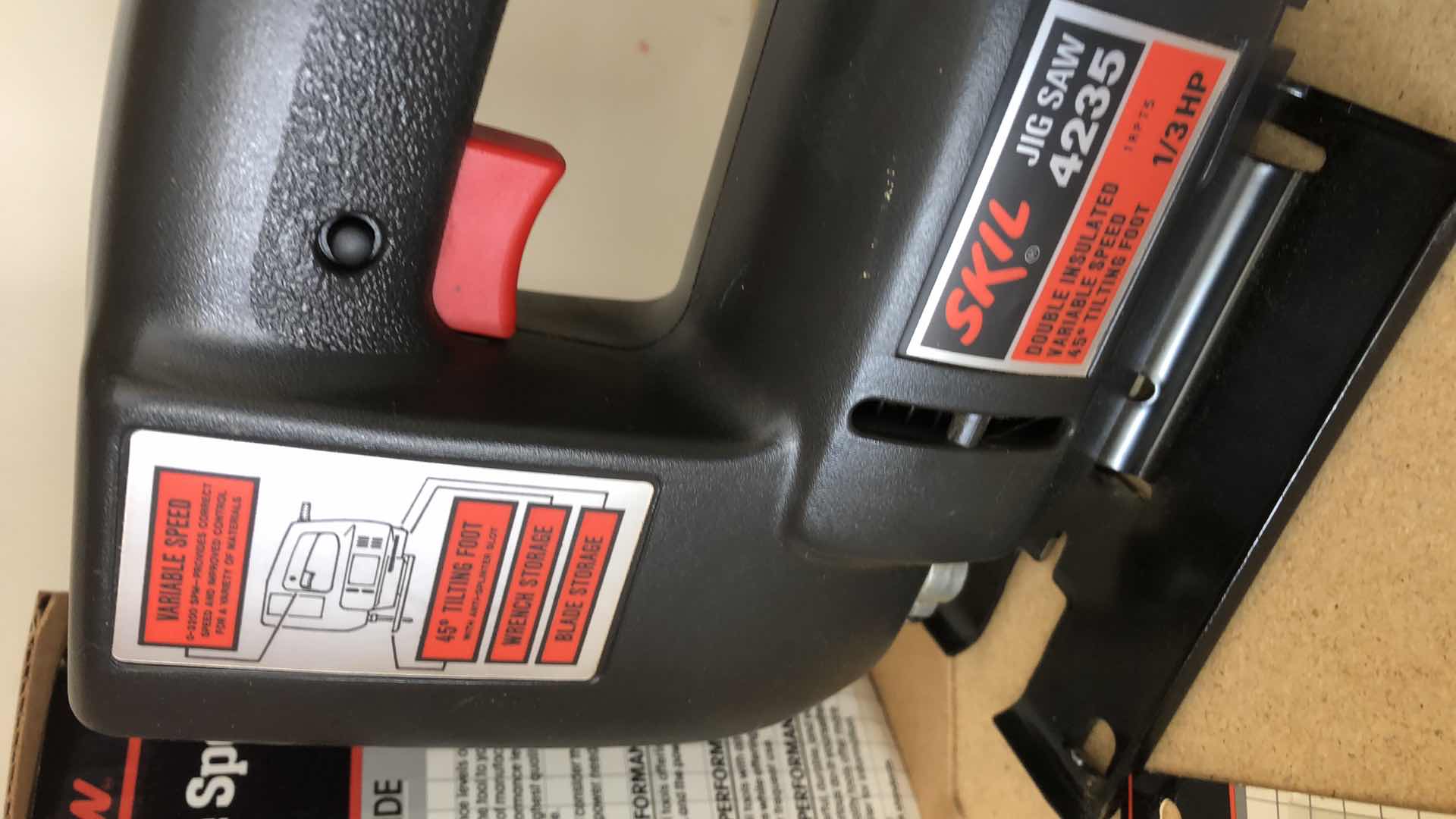 Photo 1 of SKIL VARIABLE SPEED JIGSAW #4235