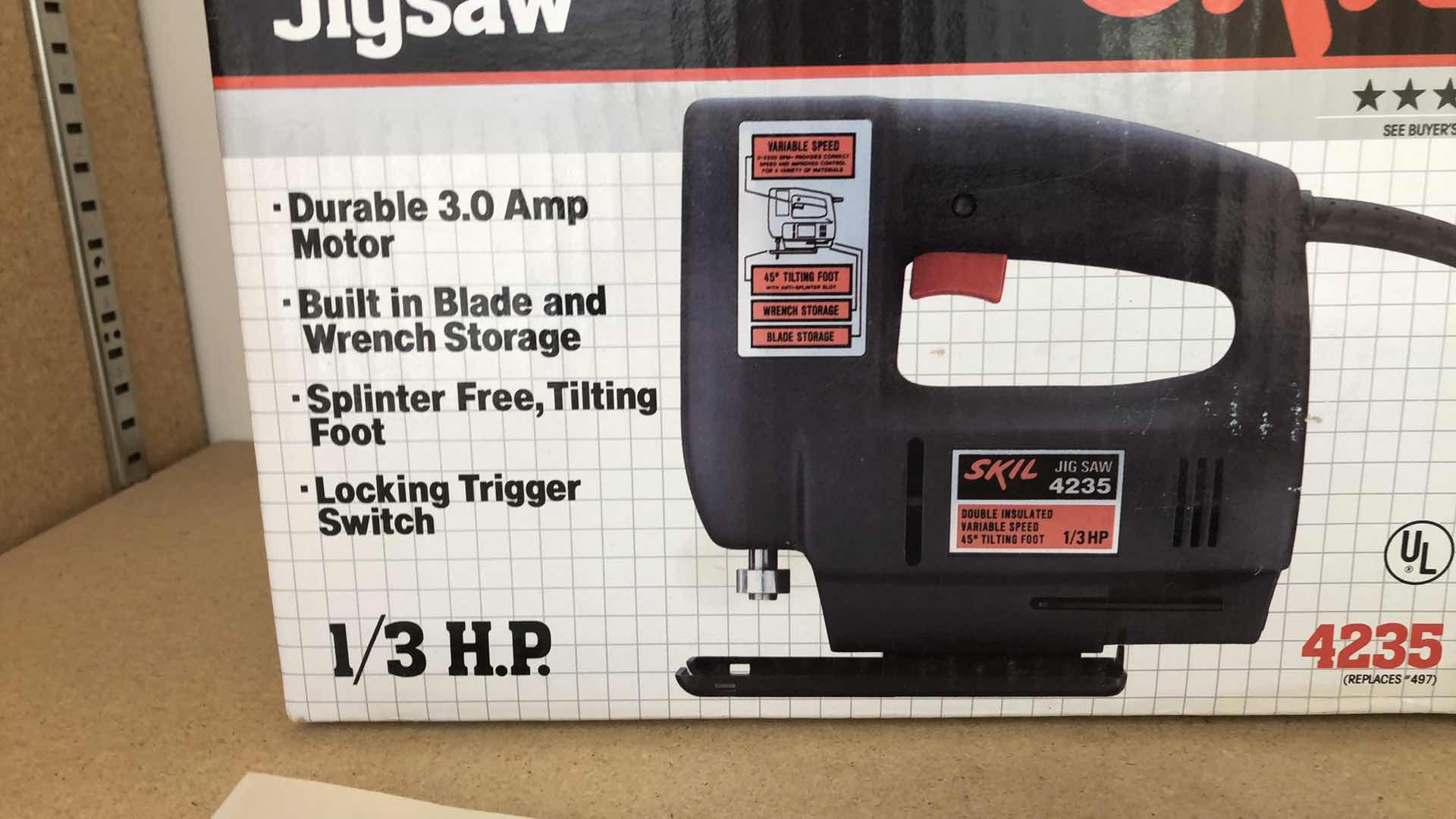 Photo 1 of SKIL VARIABLE SPEED JIGSAW #4235