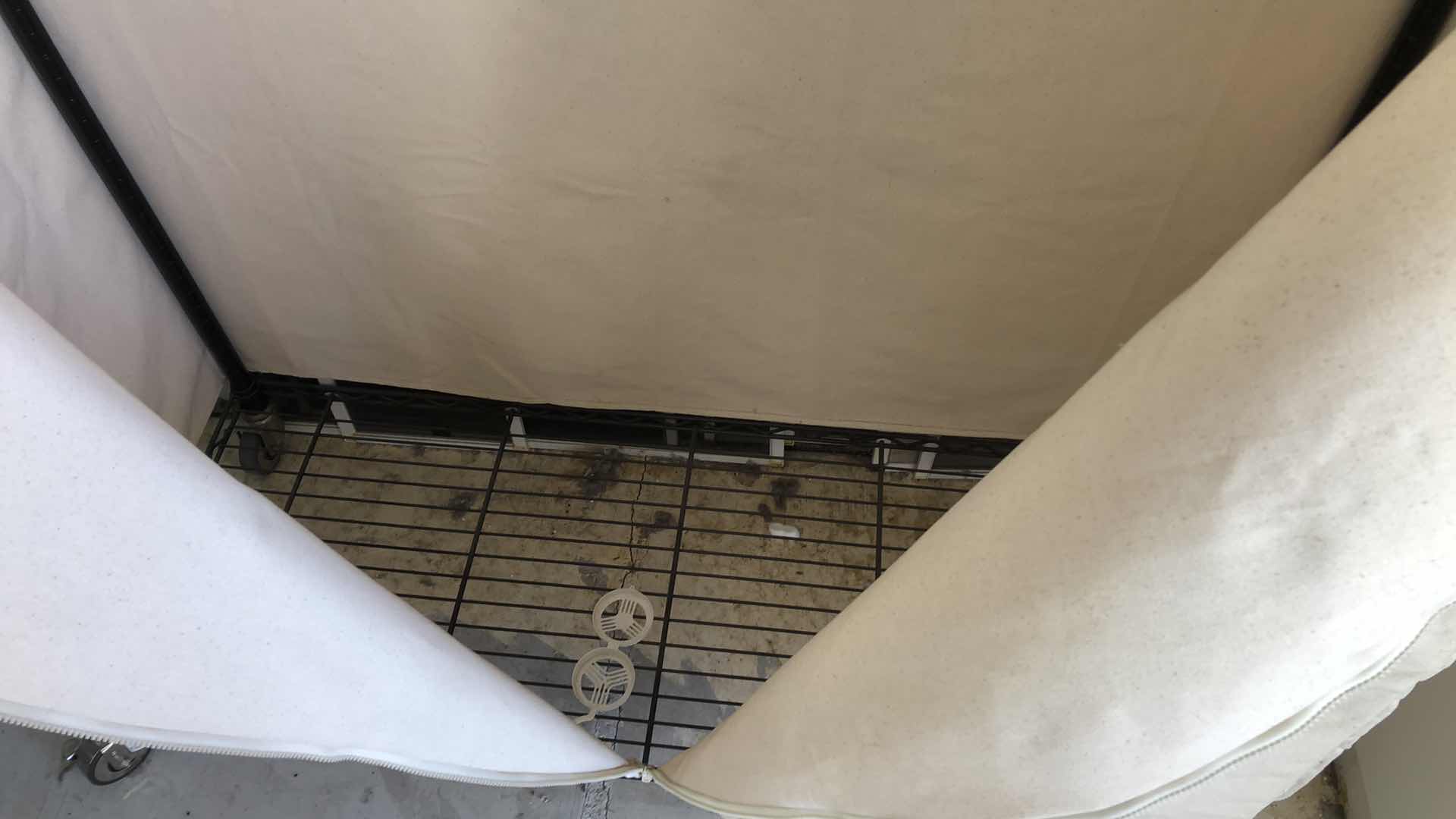 Photo 1 of COVERED WARDROBE ON WHEELS 48” X 20” H 76”