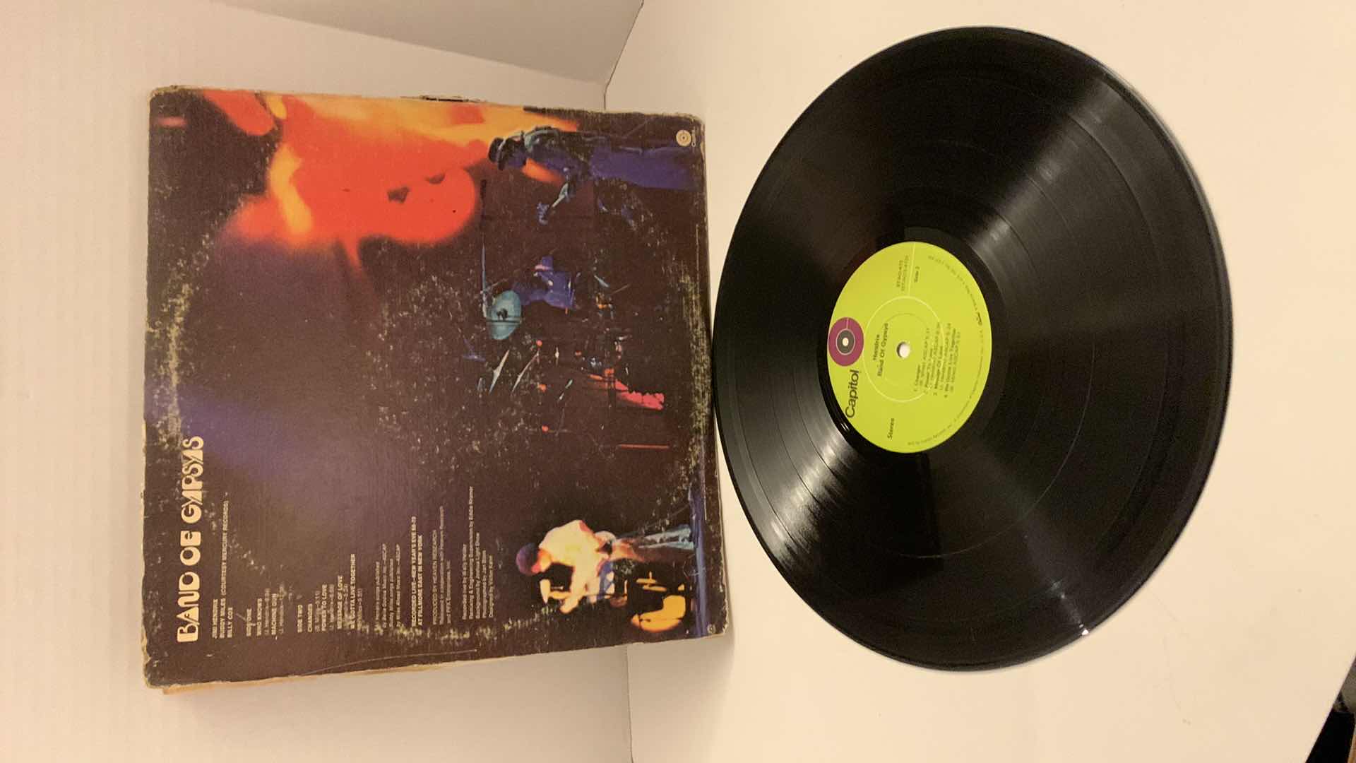 Photo 1 of JIMI HENDRIX “BAND OF GYPSYS” RECORD ALBUM