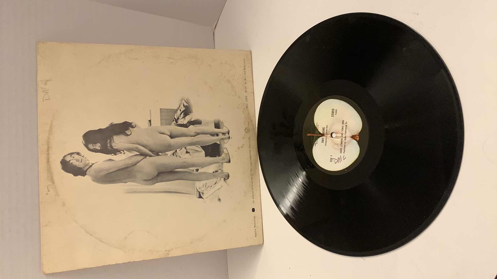 Photo 1 of JOHN LENNON AND YOKO ONO “TWO VIRGINS” RECORD ALBUM